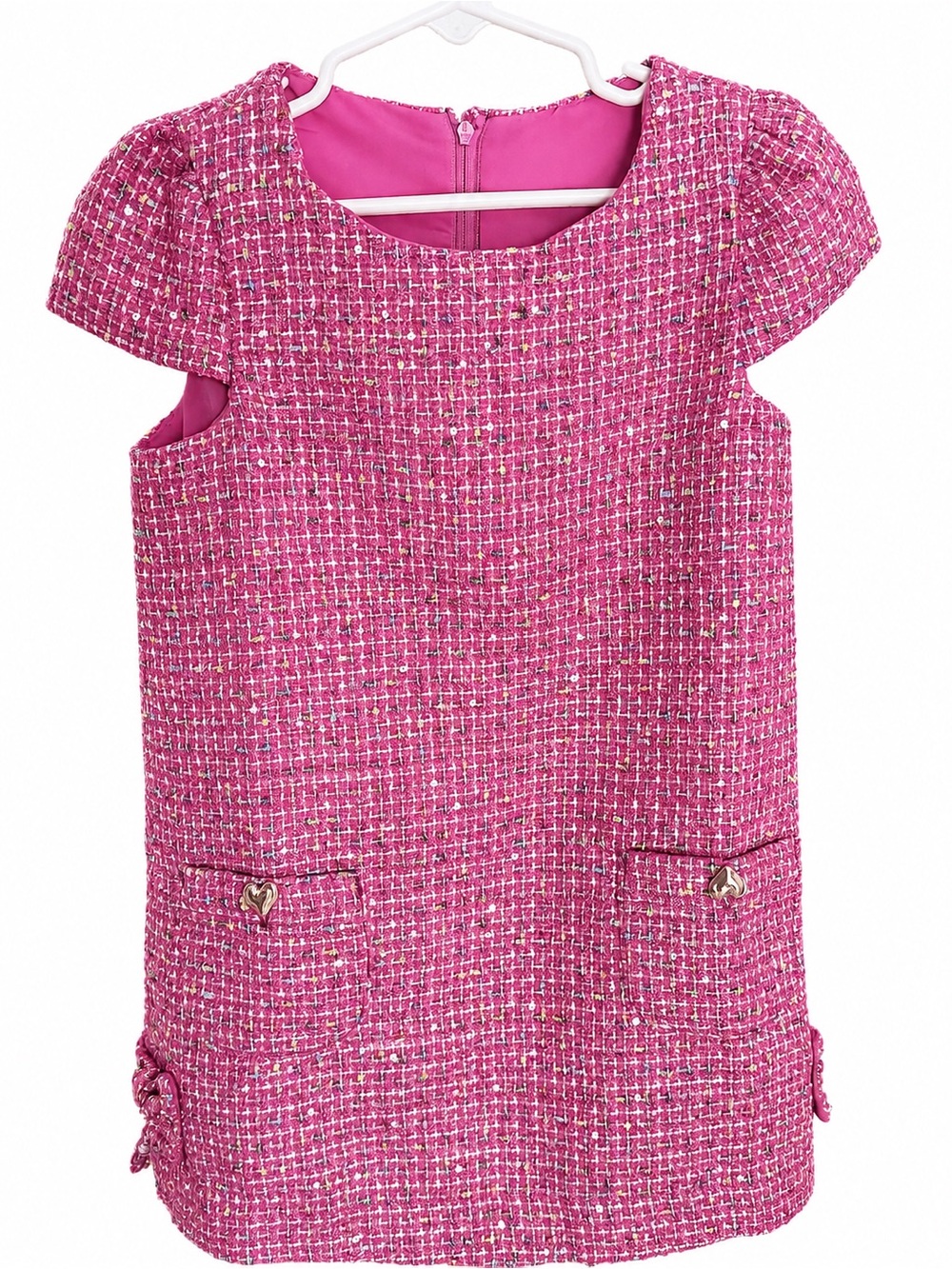 Girls Lilly Pulitzer Pink Short Sleeve Shift Dress
